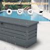 260 Gallon Metal Outdoor Deck Box Waterproof, Extra Large Patio Storage Box with Lockable Storage Containers for Patio Furniture Cushions