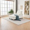 Modern Mid-Century Indoor Oversized Chaise Lounger Comfort Sleeper Sofa with Soild Wood Legs
