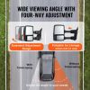 VEVOR Towing Mirrors, Left & Right Pair Set for 2008-2016 Ford F250 F350 F450 F550, Power Heated with Signal Light, Plane & Convex Glass
