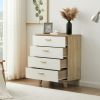 SOLID WOOD DRAWER DRESSER CABINET WITH BAR STORAGE – Multi-Purpose Living Room, Bedroom, Dining Room Furniture